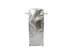 Silver Foil Flat Bottom Pouch with Tin Tie